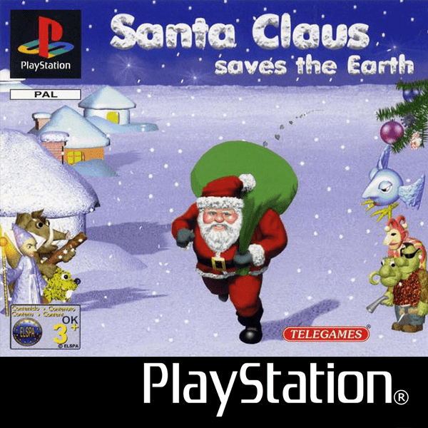 Santa Claus Saves the Earth box art for Playstation